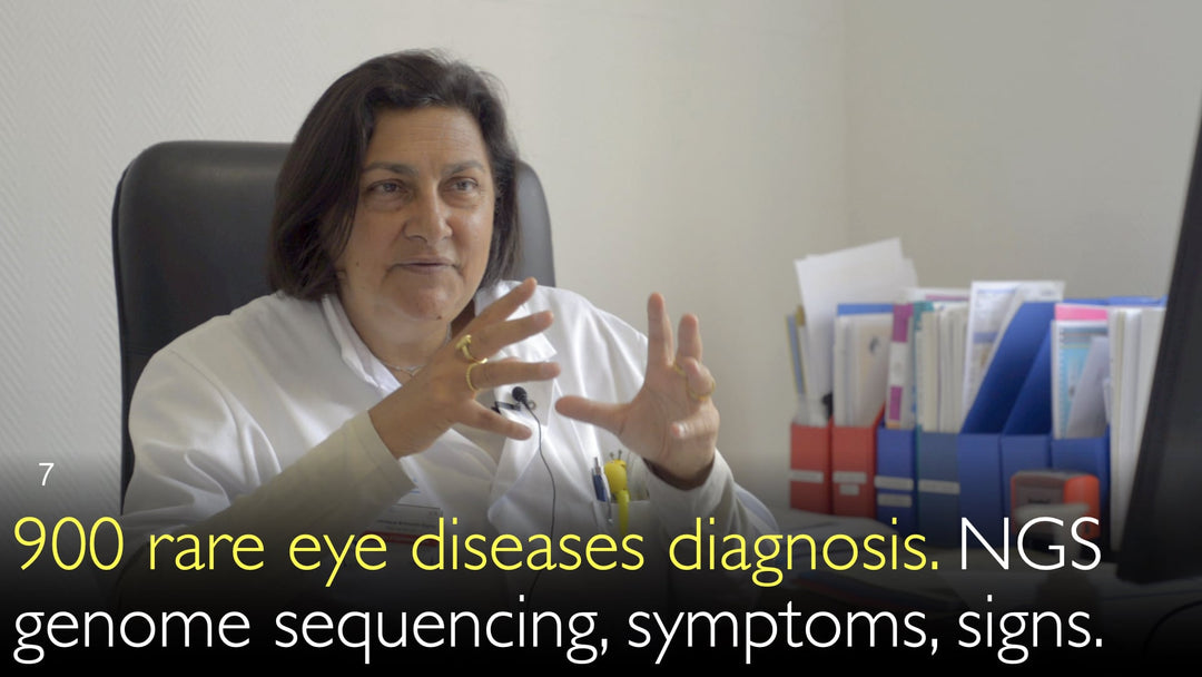 Diagnose seltener Augenerkrankungen. Einsatz von NGS-Genomsequenzierung, Symptome und Befunde. 7