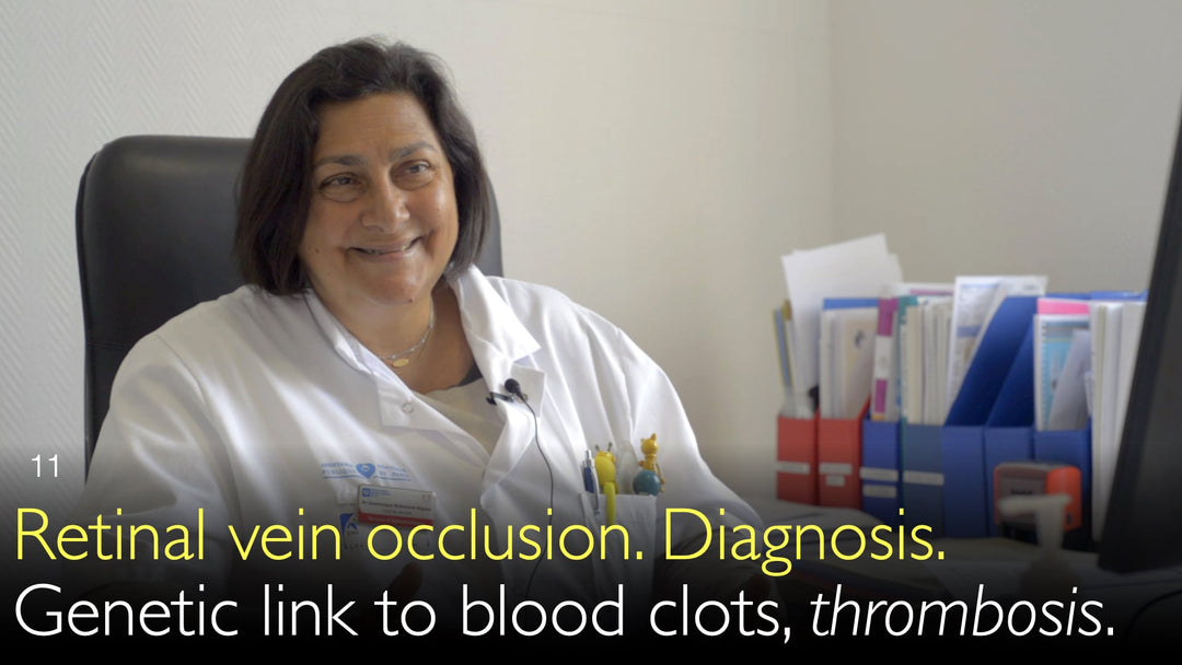 Retinalvenenverschluss 
 
 
 Retinalvenenverschluss 
 Diagnose 
 Genetische Veranlagung für Blutgerinnsel und Thrombosen. 
 11