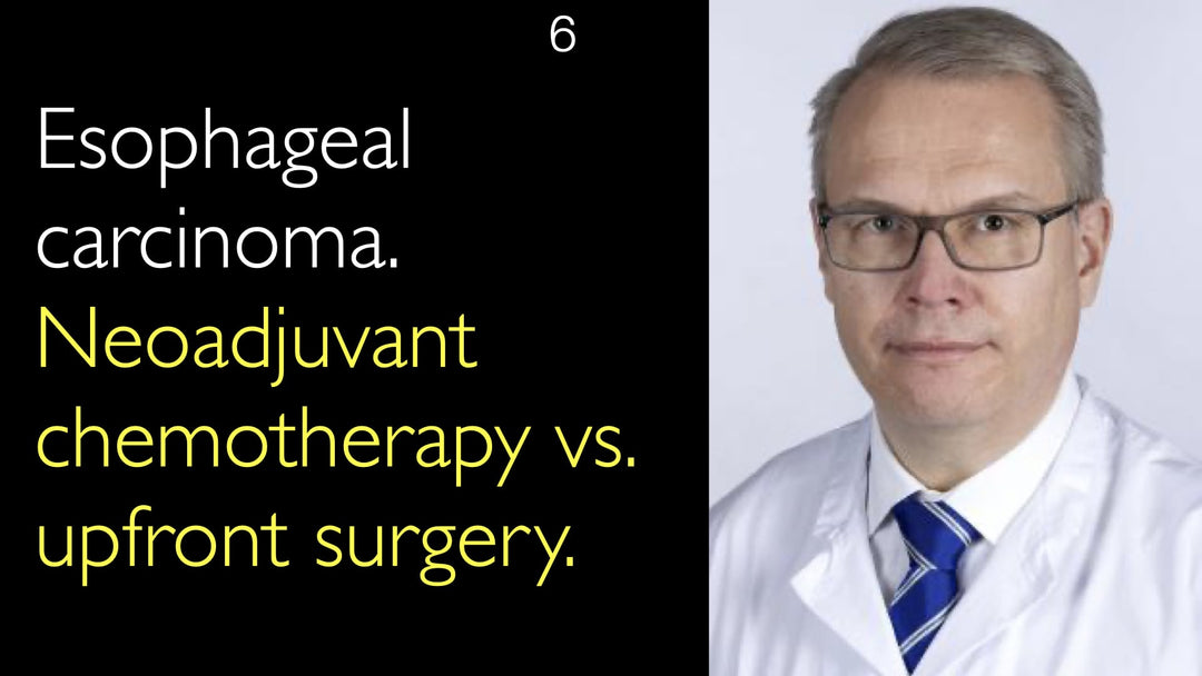 Ösophageales Karzinom: Neoadjuvante Chemotherapie versus primäre Resektion. 6