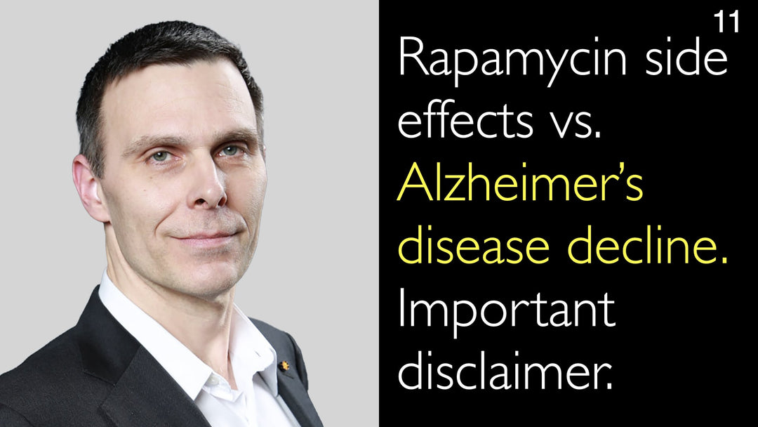 Nebenwirkungen von Rapamycin im Vergleich zum Fortschreiten der Alzheimer-Krankheit. Wichtiger Haftungsausschluss. 11