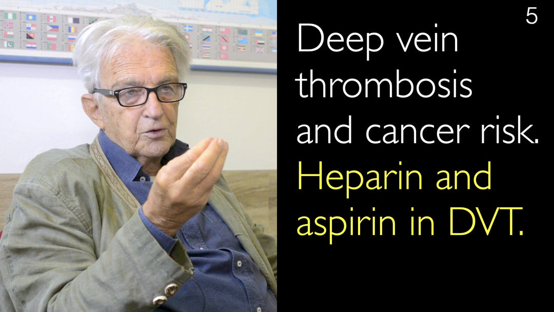 Tiefe Venenthrombose und Krebsrisiko. Heparin und Aspirin bei TVT. 5