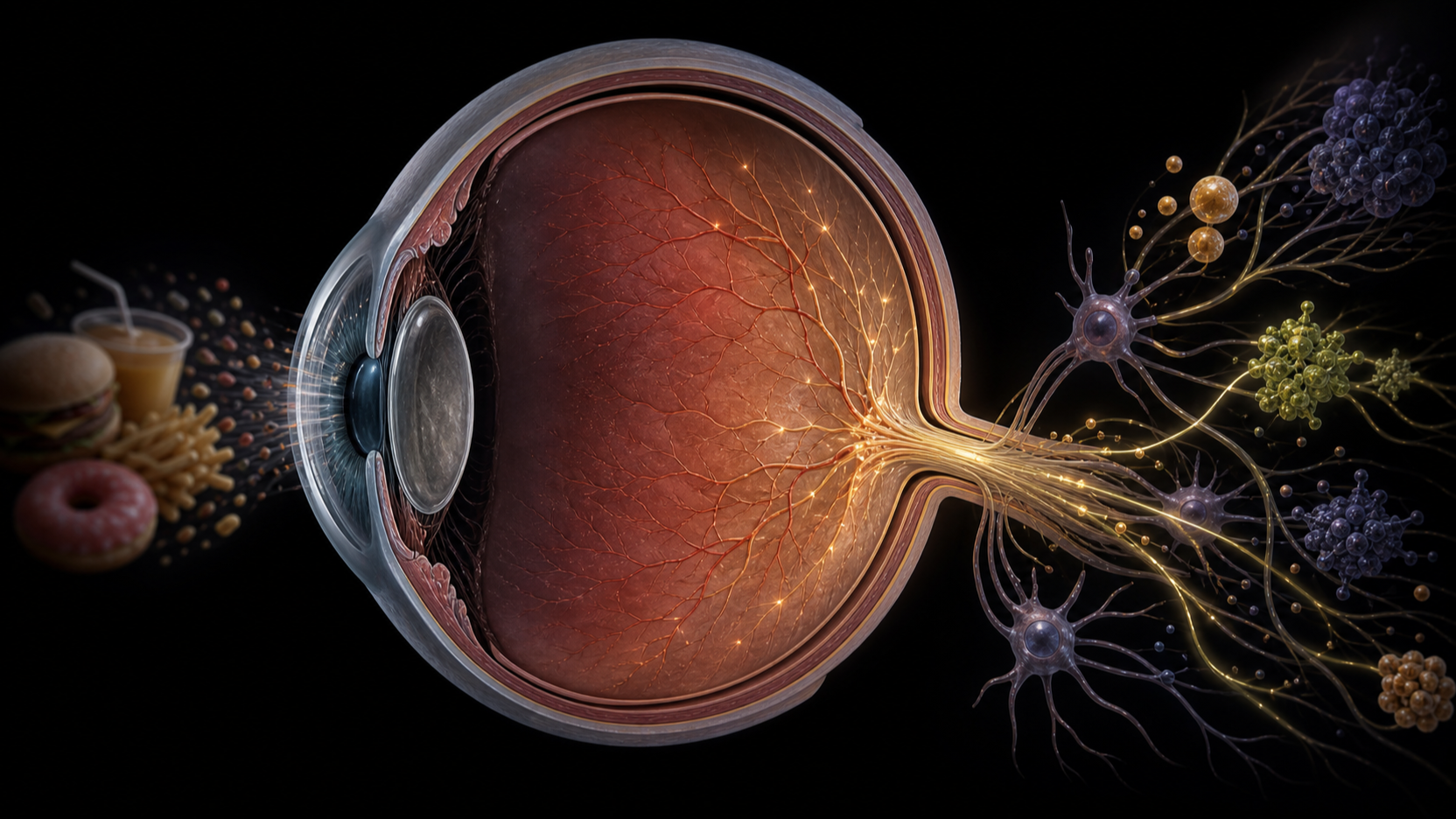 Original medical illustration for: Severe Vision Loss in an Autistic Child Linked to Nutritional Deficiencies. c9