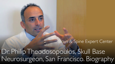 Dr. Philip Theodosopoulos. Neurochirurg mit Spezialisierung auf Schädelbasistumore. Biografie. 0