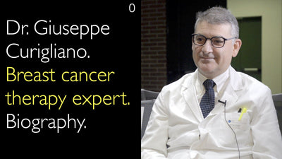 Dr. Giuseppe Curigliano. Expertin für Brustkrebstherapie. Biografie. 0