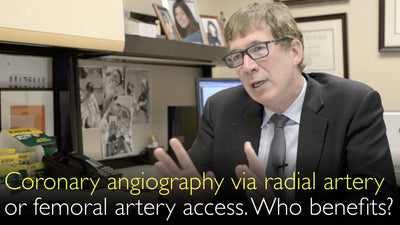 Koronarangiographie über die Arteria radialis oder femoralis