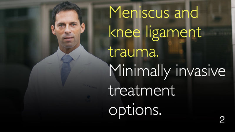 Meniskus- und Kniebandtrauma. Minimalinvasive Behandlungsmöglichkeiten. 2