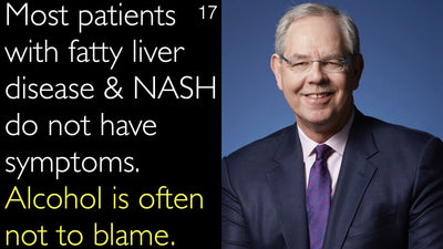 Bei den meisten Patienten mit einer Fettlebererkrankung oder nicht-alkoholischen Steatohepatitis (NASH) treten keine Symptome auf. Alkohol ist in der Regel nicht die Ursache. 17