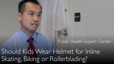 Fahrradhelm. Tragen oder nicht? Sollten Kinder beim Inlineskaten oder Rollerbladen einen Helm tragen? Ja, auf jeden Fall!